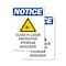 Signmission Radiation & Laser Sign, 7 in H x 5 in W, Vinyl Decal, Rectangle OS-2PACK-NS-D-57-V-10605 - alternate 1